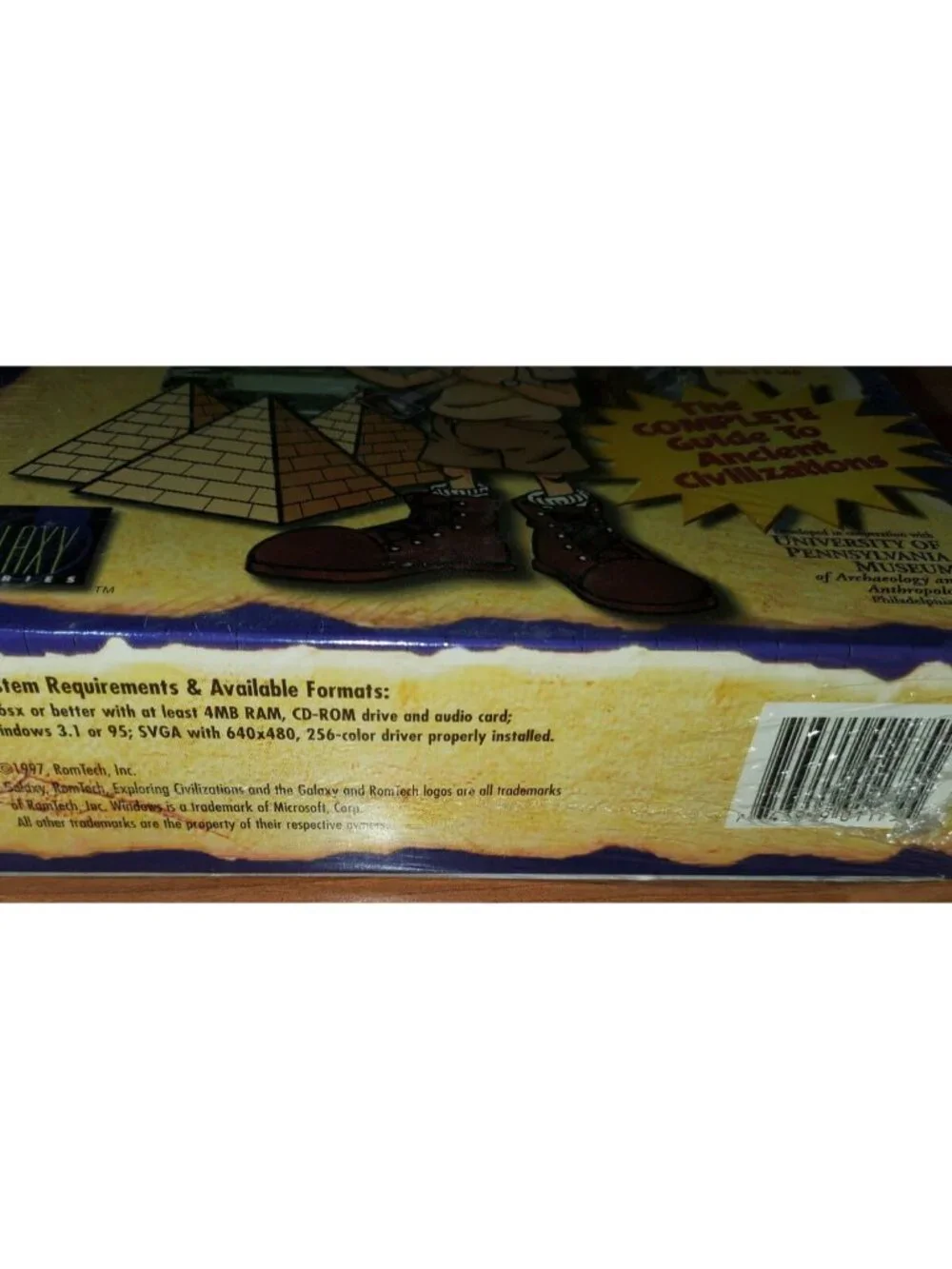 VINTAGE Exploring Civilizations CD ROM Game Win 3.1 or 95 Romtech Galaxy Series!